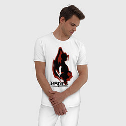 Пижама хлопковая мужская Megaera Hades, цвет: белый — фото 2