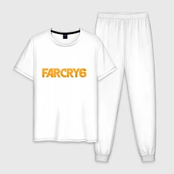 Пижама хлопковая мужская FC6 Logo, цвет: белый