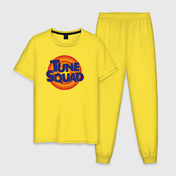 Пижама хлопковая мужская Tune Squad, цвет: желтый