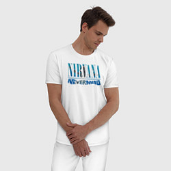 Пижама хлопковая мужская Nirvana Нирвана Рок Rock, цвет: белый — фото 2