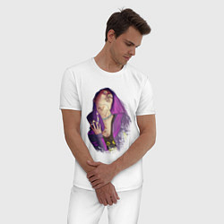 Пижама хлопковая мужская Сьюзи Dead by Daylight, цвет: белый — фото 2