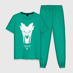 Пижама хлопковая мужская Visage из Доты 2 Necrolic, цвет: зеленый