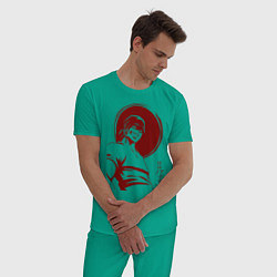 Пижама хлопковая мужская Ророноа Зоро One Piece, цвет: зеленый — фото 2