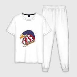 Пижама хлопковая мужская White Eagle, цвет: белый