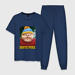 Пижама хлопковая мужская Eric Cartman 3D South Park, цвет: тёмно-синий