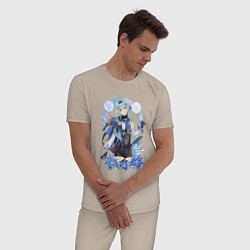 Пижама хлопковая мужская Весенняя Эола, цвет: миндальный — фото 2