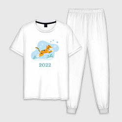 Мужская пижама Тигр 2022 минимализм