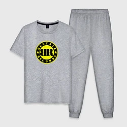 Пижама хлопковая мужская 9 грамм: Logo Bustazz Records, цвет: меланж