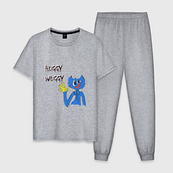 Пижама хлопковая мужская Хагги Poppy Playtime, цвет: меланж