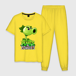 Мужская пижама Plants vs Zombies Горохострел