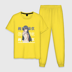 Мужская пижама Этот глупый свин не понимает мечту девочки-зайки S