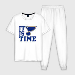 Мужская пижама It is St Louis Blues time Сент Луис Блюз