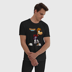 Пижама хлопковая мужская Rayman Legends Рэйман, цвет: черный — фото 2