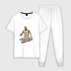 Пижама хлопковая мужская Westbrook, цвет: белый