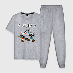 Мужская пижама Cuphead веселые чашечки