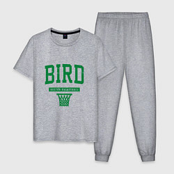 Пижама хлопковая мужская Bird - Boston, цвет: меланж