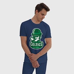 Пижама хлопковая мужская Celtics Team, цвет: тёмно-синий — фото 2