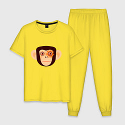 Мужская пижама Злая кибер обезьяна
