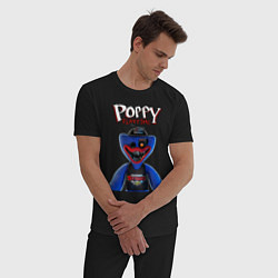 Пижама хлопковая мужская Poppy - Playtime, цвет: черный — фото 2