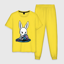 Мужская пижама Зайчонок обнял клубки The bunny hugged the balls