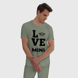 Пижама хлопковая мужская Mini Love Classic, цвет: авокадо — фото 2