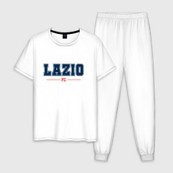Пижама хлопковая мужская Lazio FC Classic, цвет: белый
