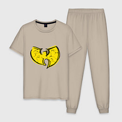 Пижама хлопковая мужская Style Wu-Tang, цвет: миндальный