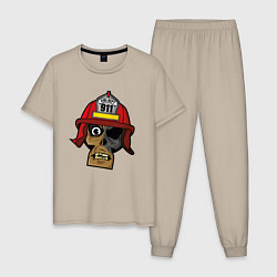 Мужская пижама Череп пожарного