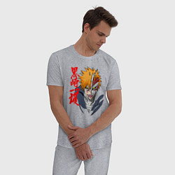 Пижама хлопковая мужская Облик пустого - Ичиго куросаки, цвет: меланж — фото 2