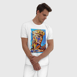 Пижама хлопковая мужская Джорно Джованна - character, цвет: белый — фото 2
