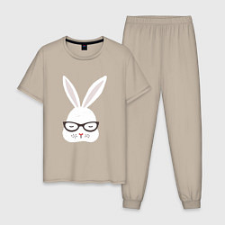 Мужская пижама Мудрый заяц в очках