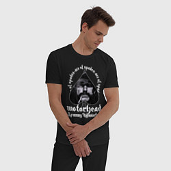 Пижама хлопковая мужская Lemmy Motorhead, цвет: черный — фото 2