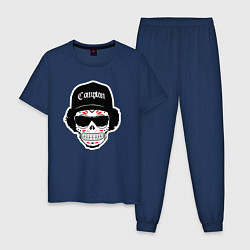 Пижама хлопковая мужская Compton Eazy-E, цвет: тёмно-синий