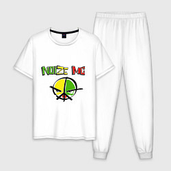 Пижама хлопковая мужская Noize MC rap, цвет: белый