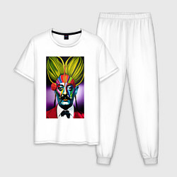 Пижама хлопковая мужская Salvador Dali: Portrait, цвет: белый