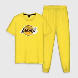 Пижама хлопковая мужская Kobe Bryant laking, цвет: желтый