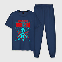 Пижама хлопковая мужская BMTH rock, цвет: тёмно-синий