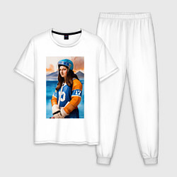 Мужская пижама Мона Лиза - крайний нападающий