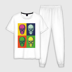 Мужская пижама Psychedelic skulls