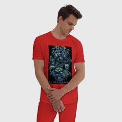 Пижама хлопковая мужская Призрак в доспехах - проект 2501, цвет: красный — фото 2