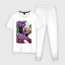 Пижама хлопковая мужская Krusty photographer, цвет: белый