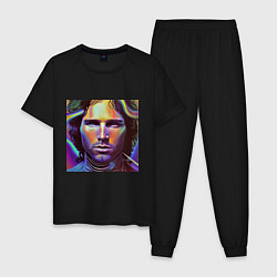 Мужская пижама Jim Morrison neon portrait art