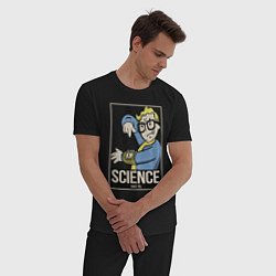 Пижама хлопковая мужская Vault science, цвет: черный — фото 2