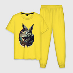 Мужская пижама Свирепый зайчара - нейросеть