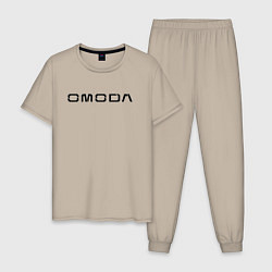 Мужская пижама Omoda big black logo