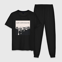 Пижама хлопковая мужская Тру фанат Joy Division, цвет: черный