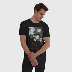 Пижама хлопковая мужская Depeche Mode 90 Violator, цвет: черный — фото 2