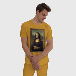 Пижама хлопковая мужская Mona Lisa - original, цвет: горчичный — фото 2