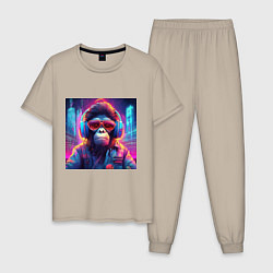 Мужская пижама Антропоморфная обезьяна