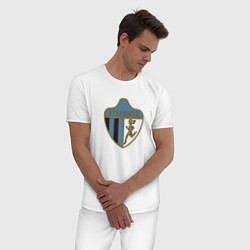 Пижама хлопковая мужская Атланта футбольный клуб, цвет: белый — фото 2